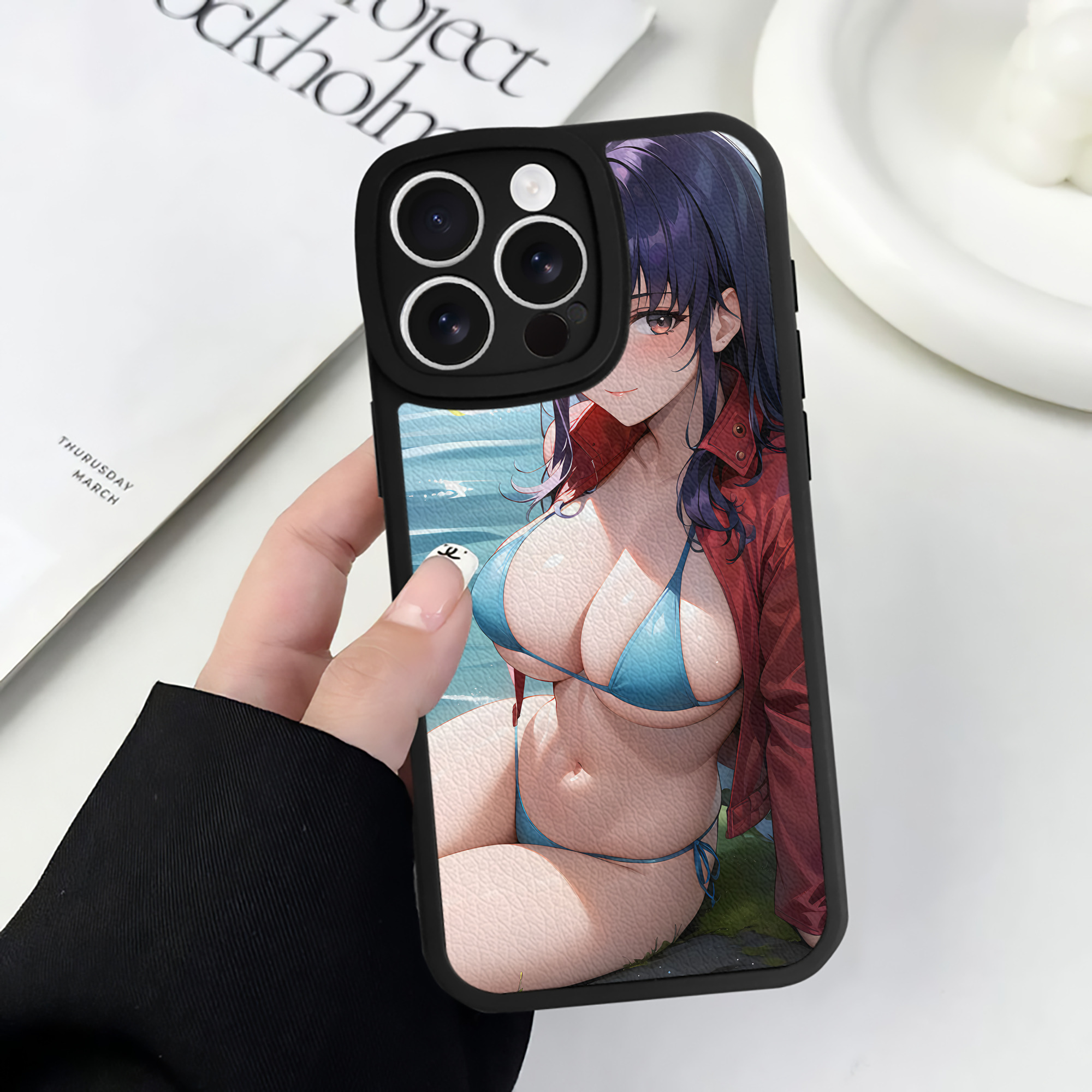 （画像用） EVA 新世紀エヴァンゲリオン 【iPhone 16シリーズ対応】シリコンスマホケース（レザー調） 材質：シリコン